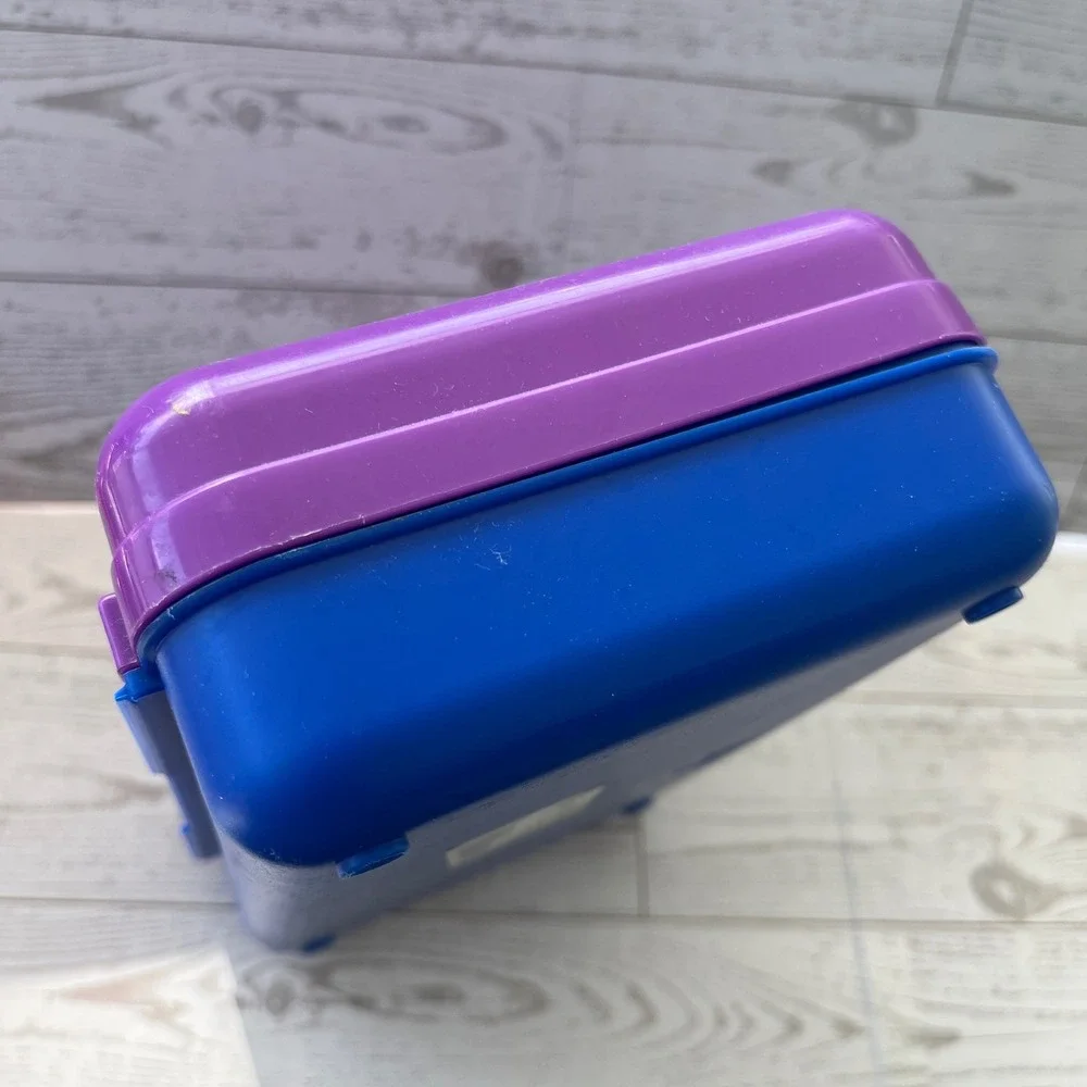 Vintage SpaceMaker Pencil Box Purple Blue‎ 90s Retro School Supply Newell 1996